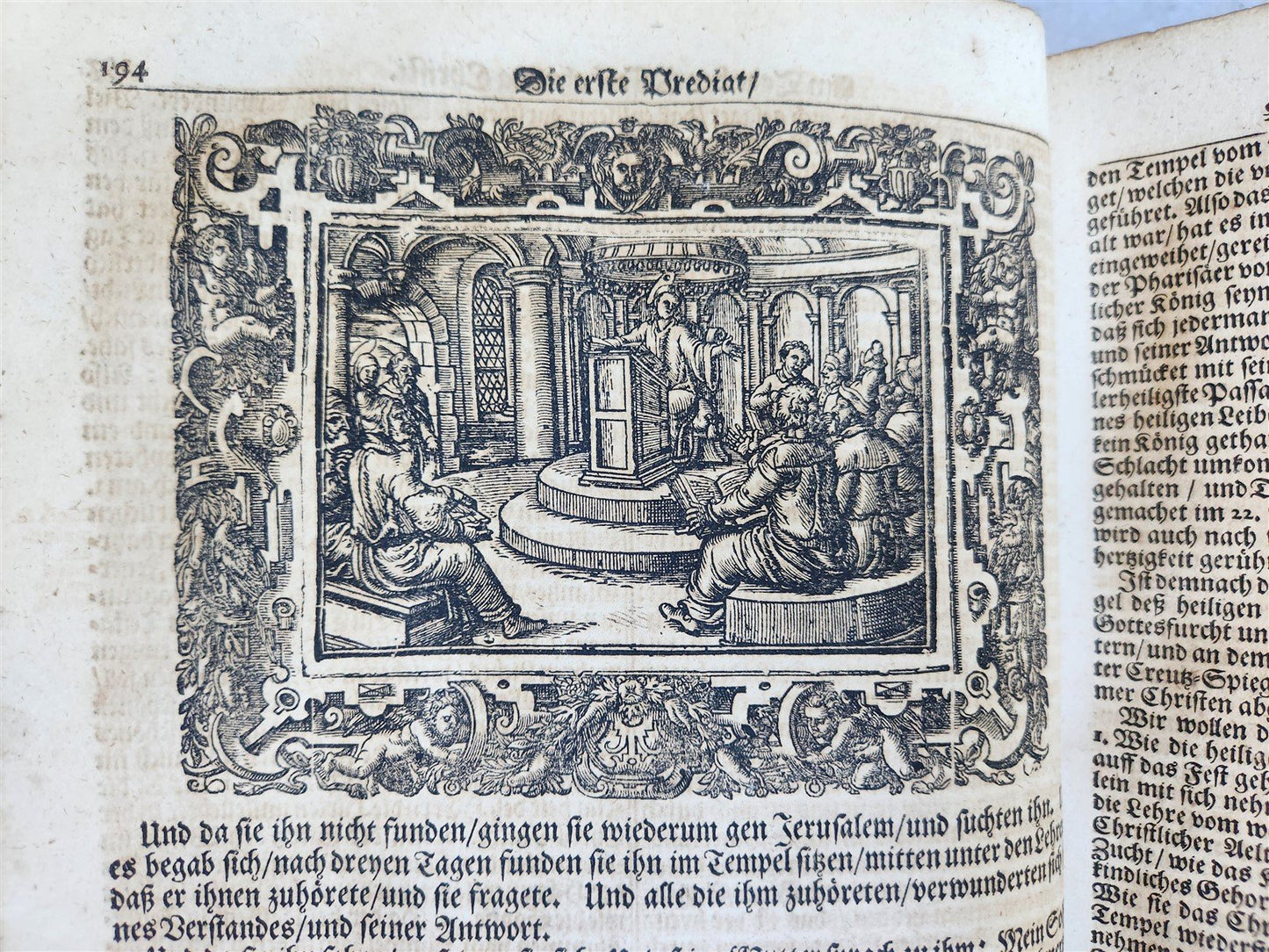 1701 BIBLE COMMENTARIES by J. Spangenberg antique ILLUSTRATED FOLIO in GERMAN
