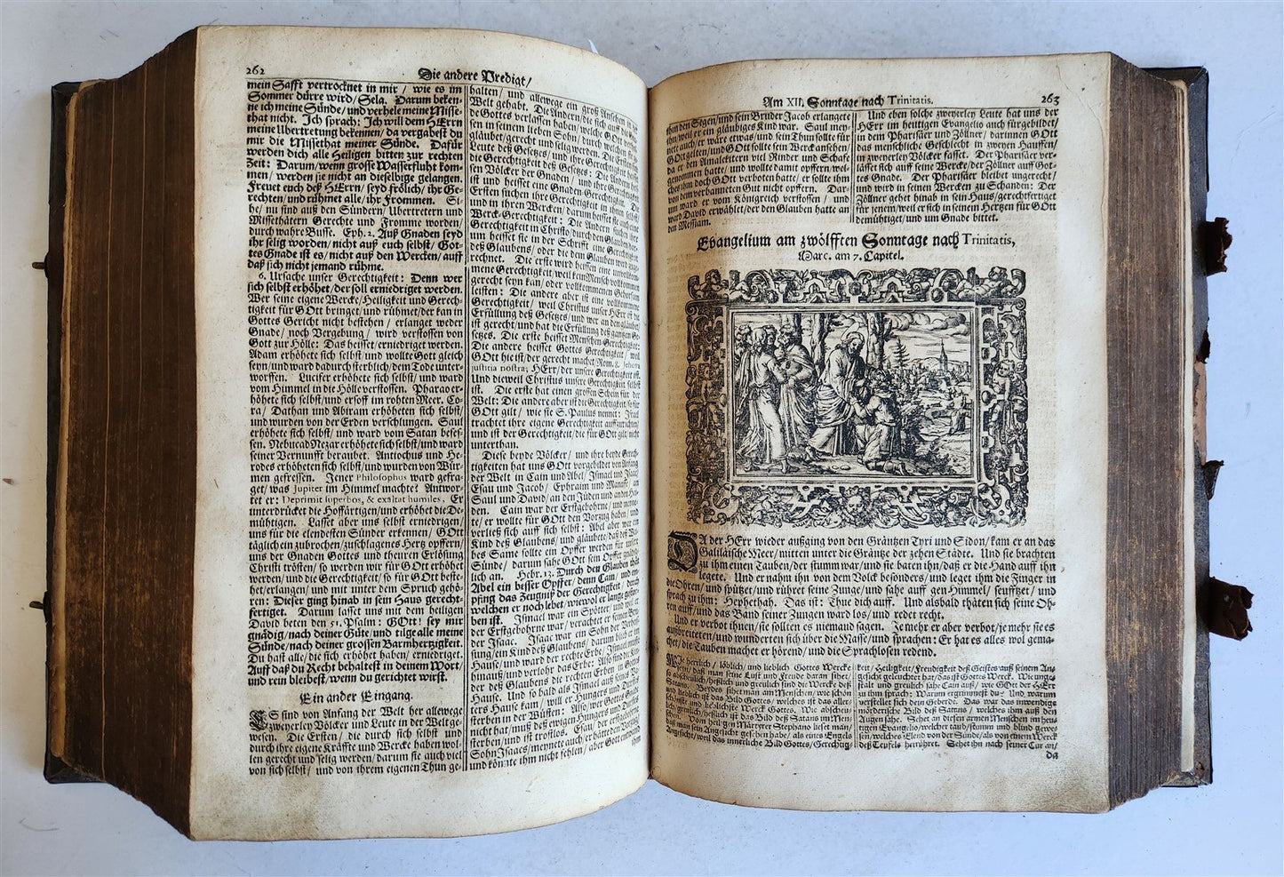 1701 BIBLE COMMENTARIES by J. Spangenberg antique ILLUSTRATED FOLIO in GERMAN