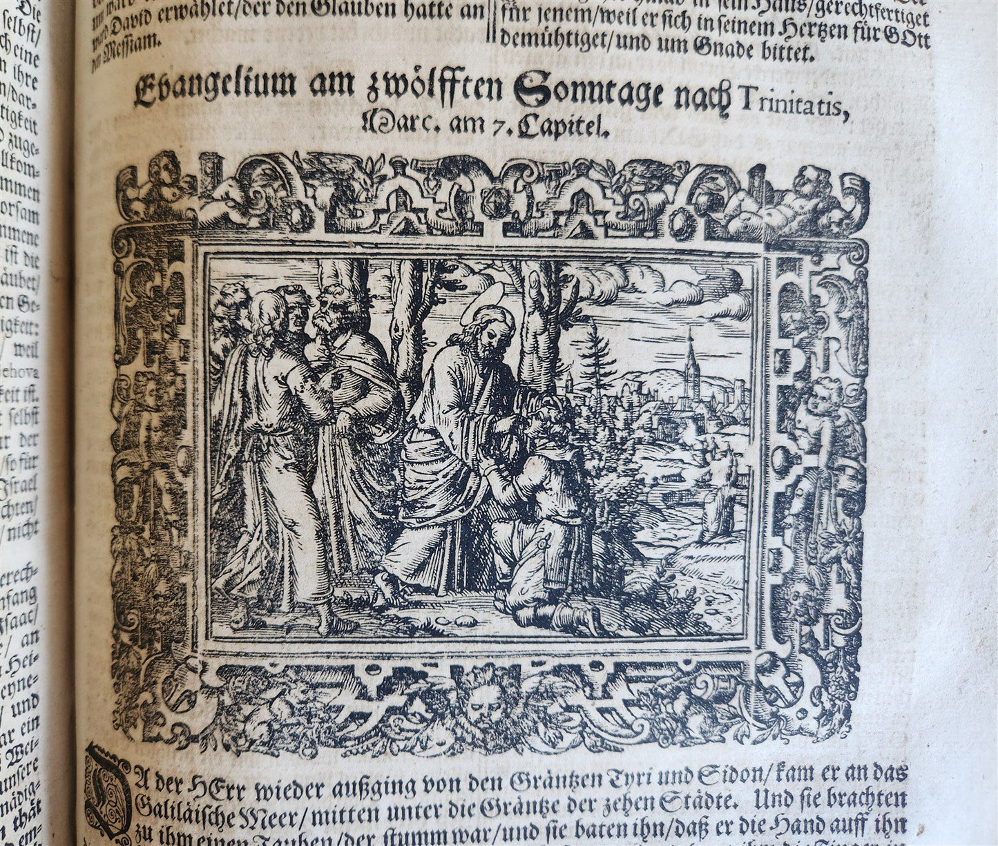 1701 BIBLE COMMENTARIES by J. Spangenberg antique ILLUSTRATED FOLIO in GERMAN