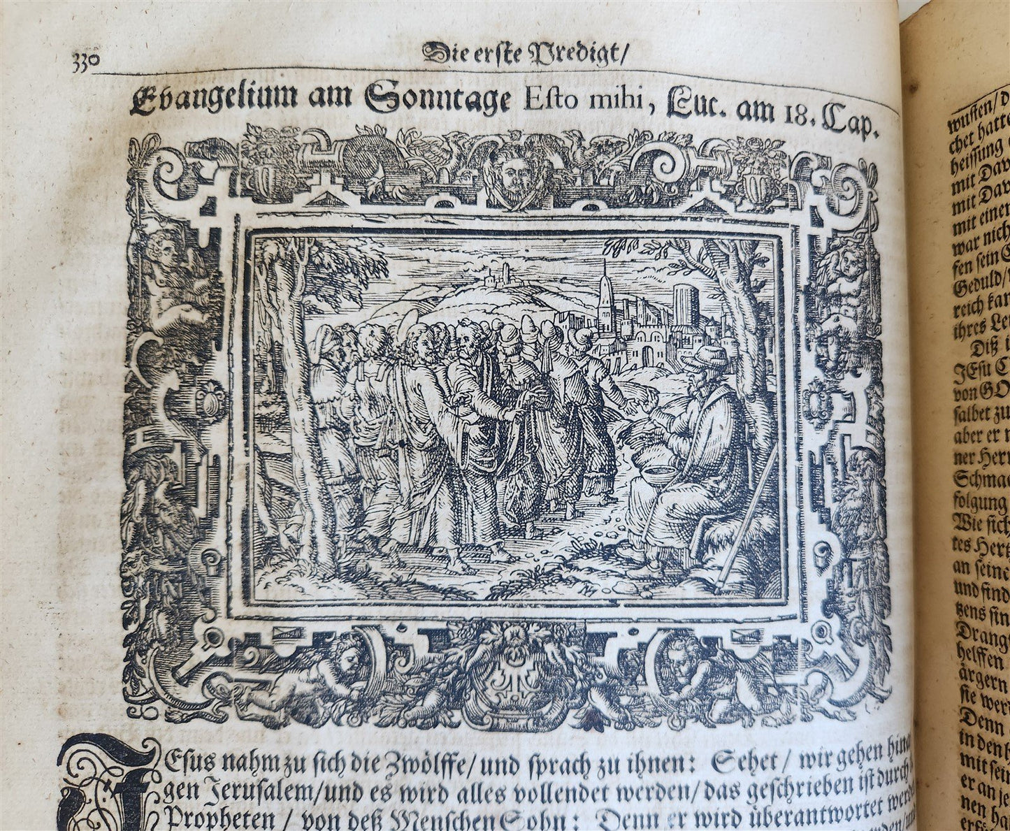 1701 BIBLE COMMENTARIES by J. Spangenberg antique ILLUSTRATED FOLIO in GERMAN