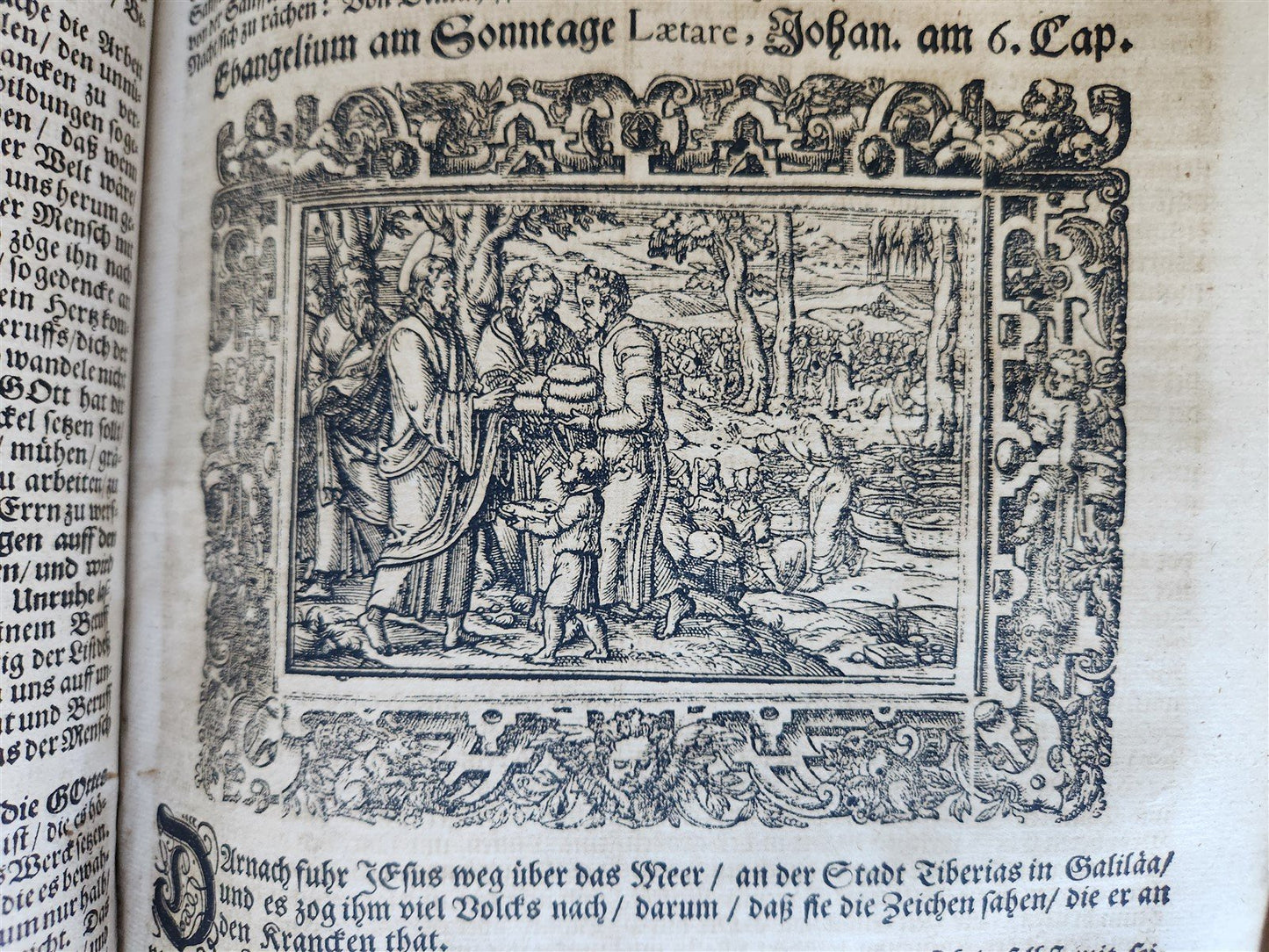 1701 BIBLE COMMENTARIES by J. Spangenberg antique ILLUSTRATED FOLIO in GERMAN