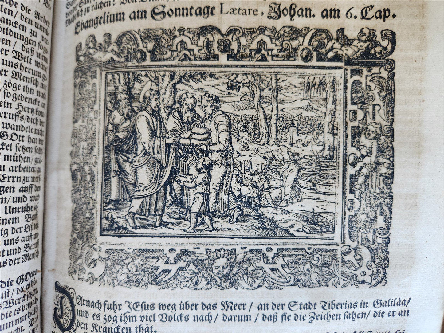 1701 BIBLE COMMENTARIES by J. Spangenberg antique ILLUSTRATED FOLIO in GERMAN