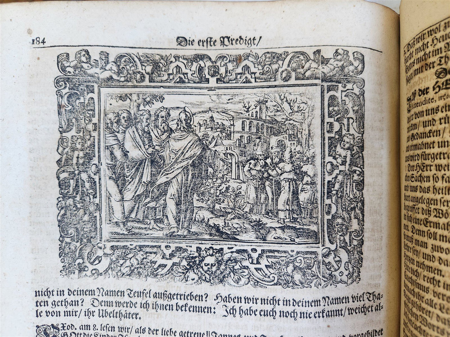1701 BIBLE COMMENTARIES by J. Spangenberg antique ILLUSTRATED FOLIO in GERMAN