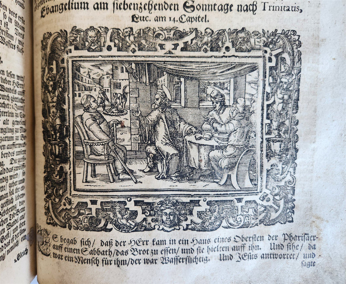 1701 BIBLE COMMENTARIES by J. Spangenberg antique ILLUSTRATED FOLIO in GERMAN