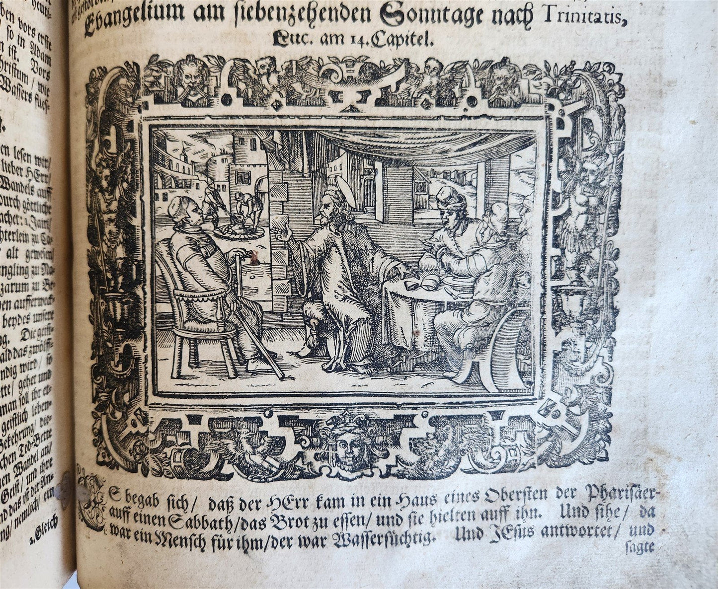 1701 BIBLE COMMENTARIES by J. Spangenberg antique ILLUSTRATED FOLIO in GERMAN