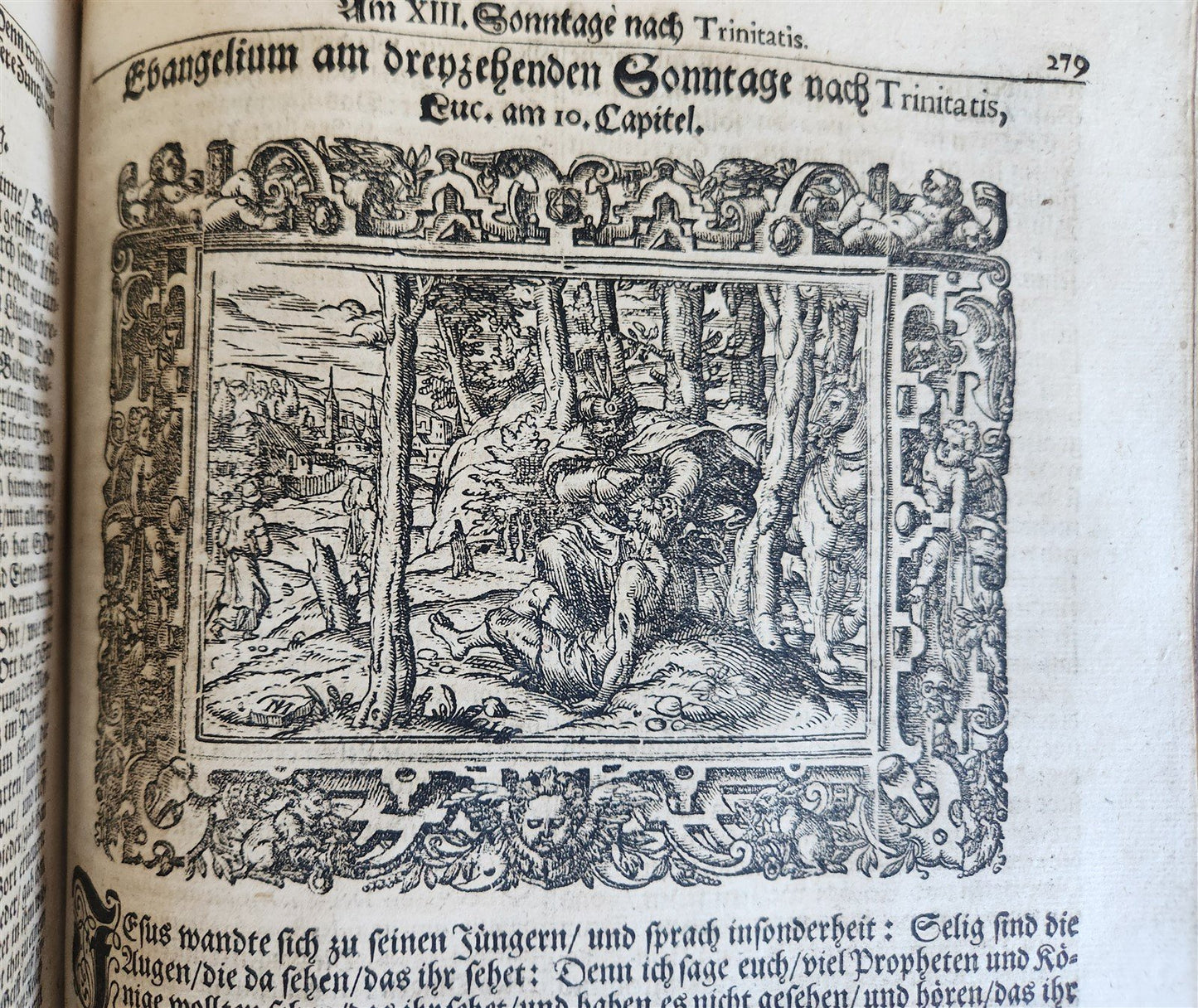 1701 BIBLE COMMENTARIES by J. Spangenberg antique ILLUSTRATED FOLIO in GERMAN