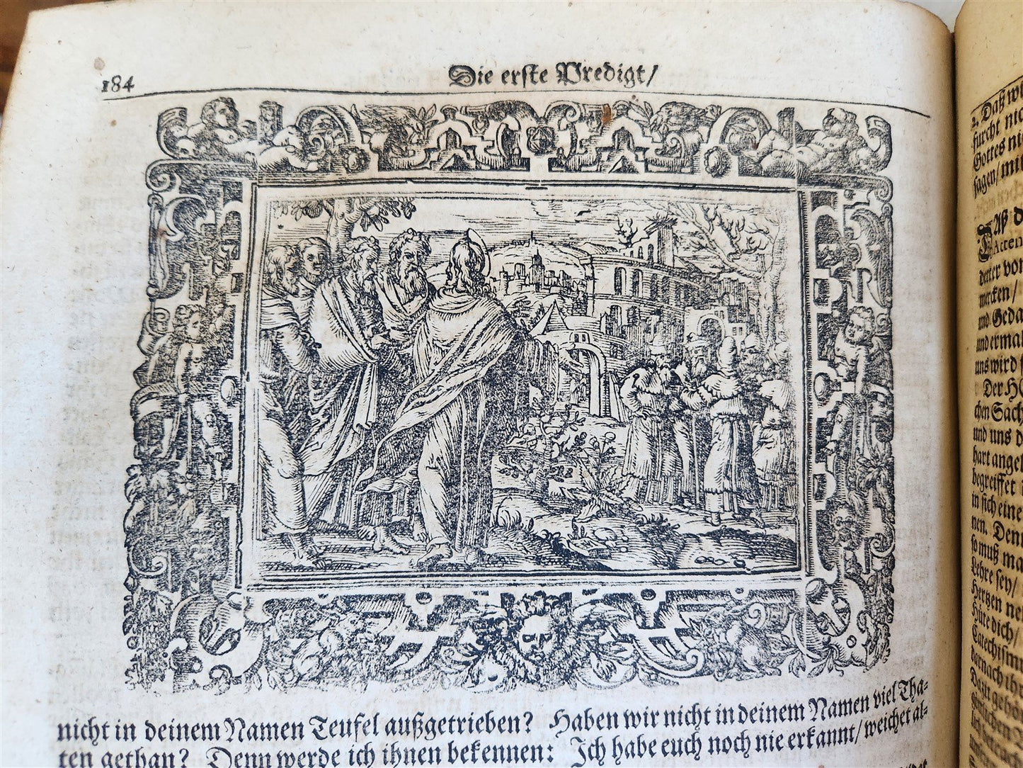 1701 BIBLE COMMENTARIES by J. Spangenberg antique ILLUSTRATED FOLIO in GERMAN
