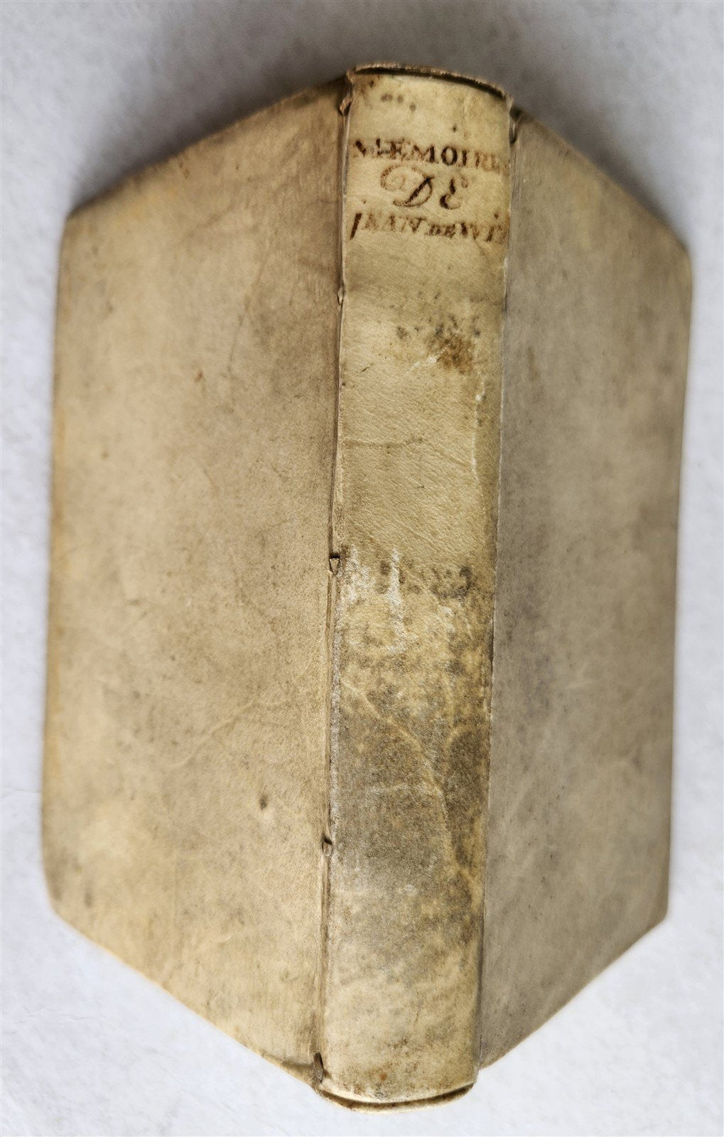 1709 MEMOIRES de JEAN de WIT Grand Pensionnaire de HOLLANDE antique VELLUM