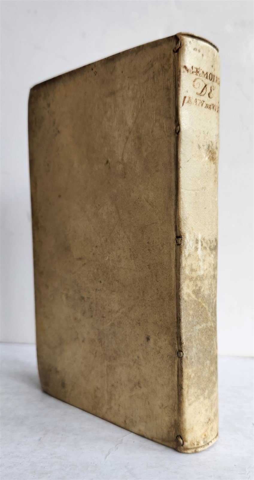 1709 MEMOIRES de JEAN de WIT Grand Pensionnaire de HOLLANDE antique VELLUM