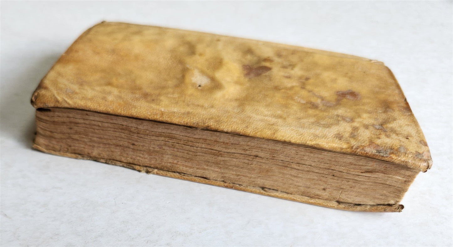 1733 JESUS PUER & SYLVIA antique LATIN Poetry VELLUM BINDING