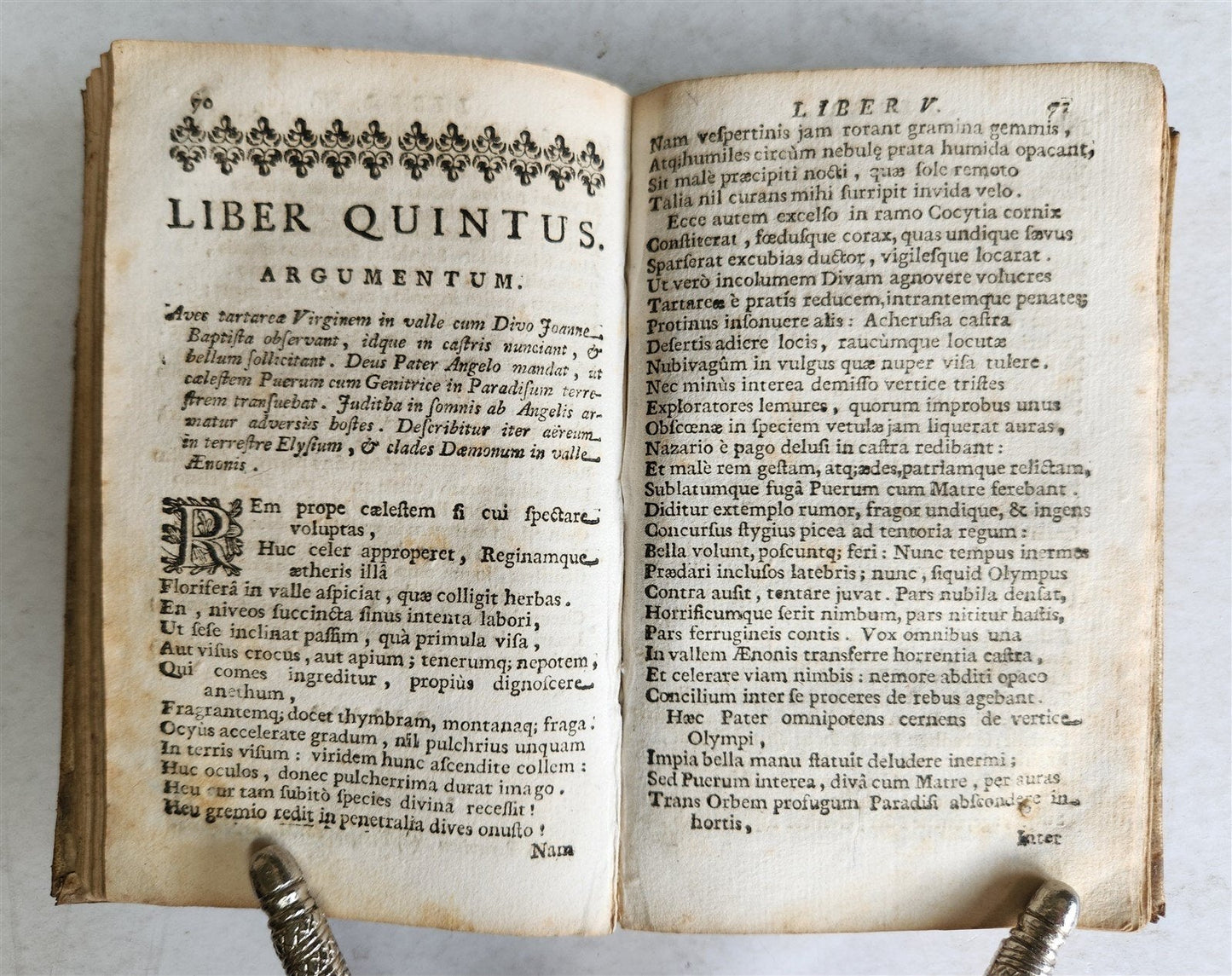 1733 JESUS PUER & SYLVIA antique LATIN Poetry VELLUM BINDING