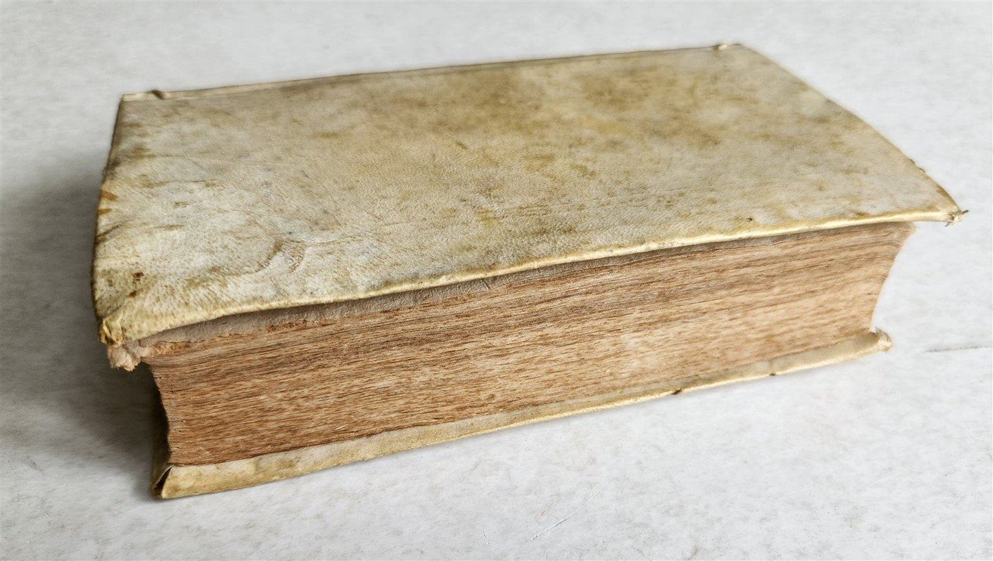 1776 LATIN ORATIONS by HORATIO TURSELLINO in ITALIAN antique VELLUM BINDING