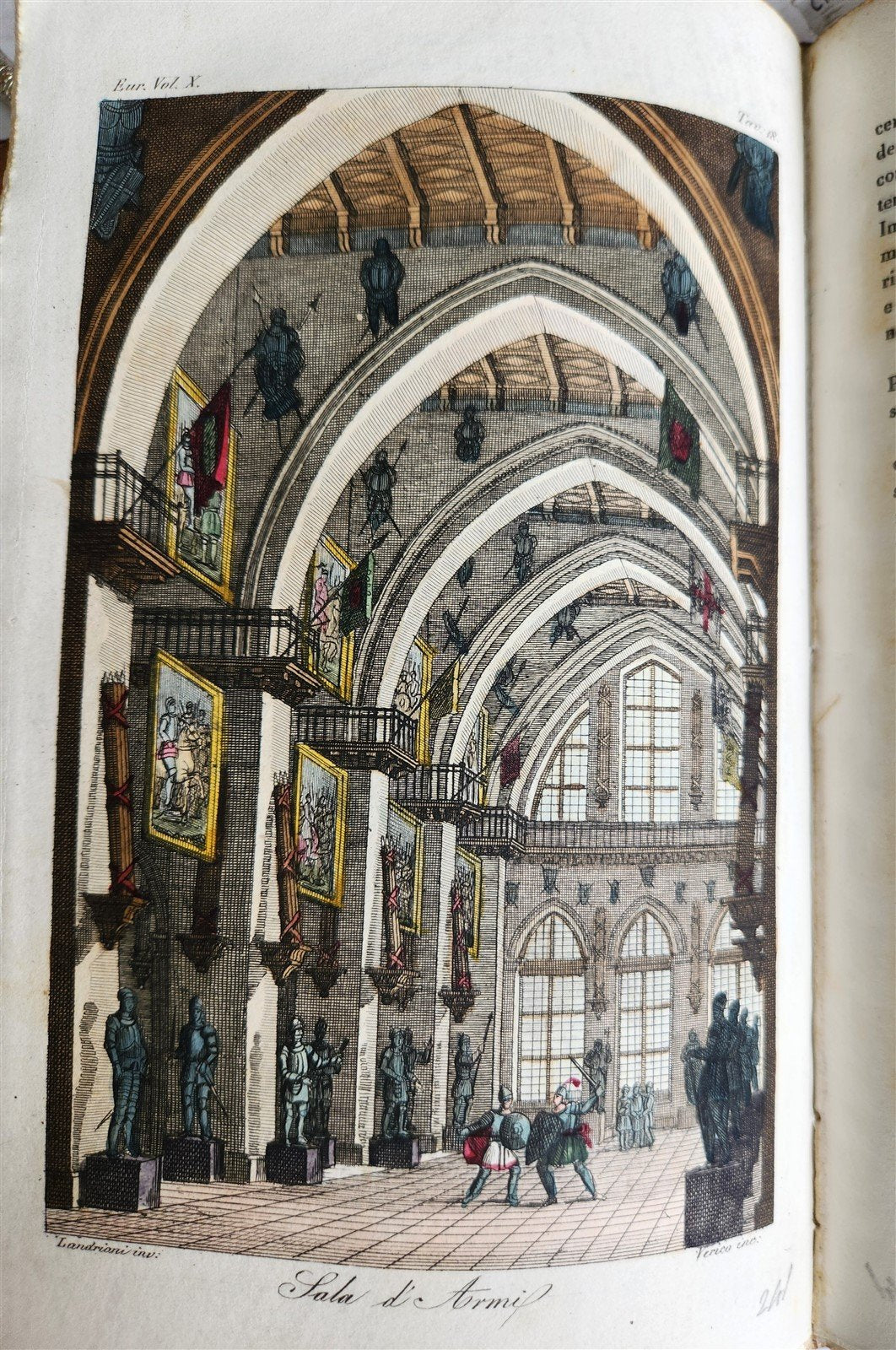 1830 ILLUSTRATED HISTORY of CAVALRY CHIVALRY antique in ITALIAN