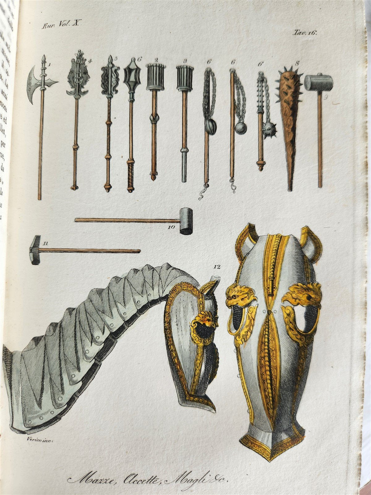 1830 ILLUSTRATED HISTORY of CAVALRY CHIVALRY antique in ITALIAN