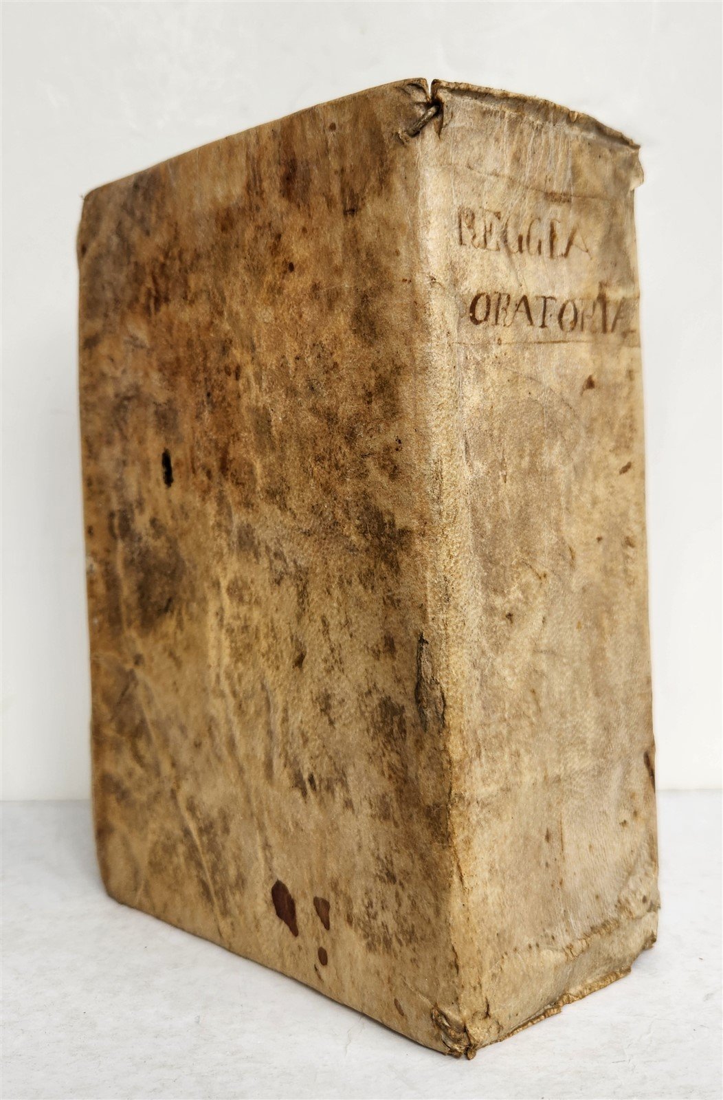1740 ITALIAN LANGUAGE TREATISE by Giovanni Margini antique VELLUM BOUND