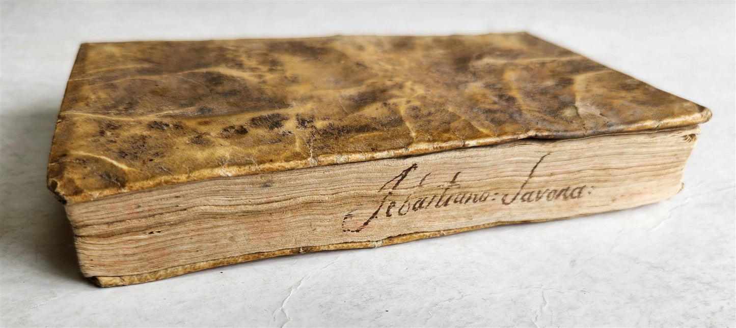 1819 DE ARTE RHETORICA by P. DOMINICO DECOLONIA antique VELLUM BOUND