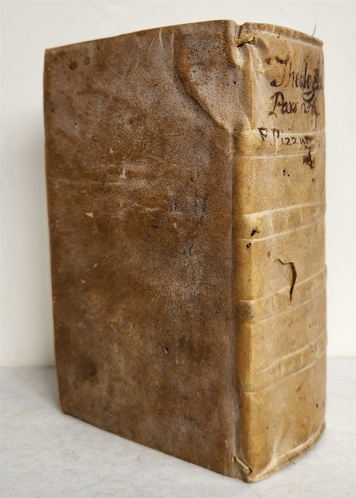 1683 THEOLOGY by Rev. Gervasii Pizzurni Genuensis antique VELLUM BOUND