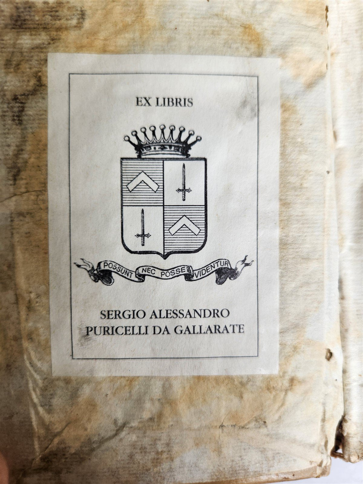 1683 THEOLOGY by Rev. Gervasii Pizzurni Genuensis antique VELLUM BOUND
