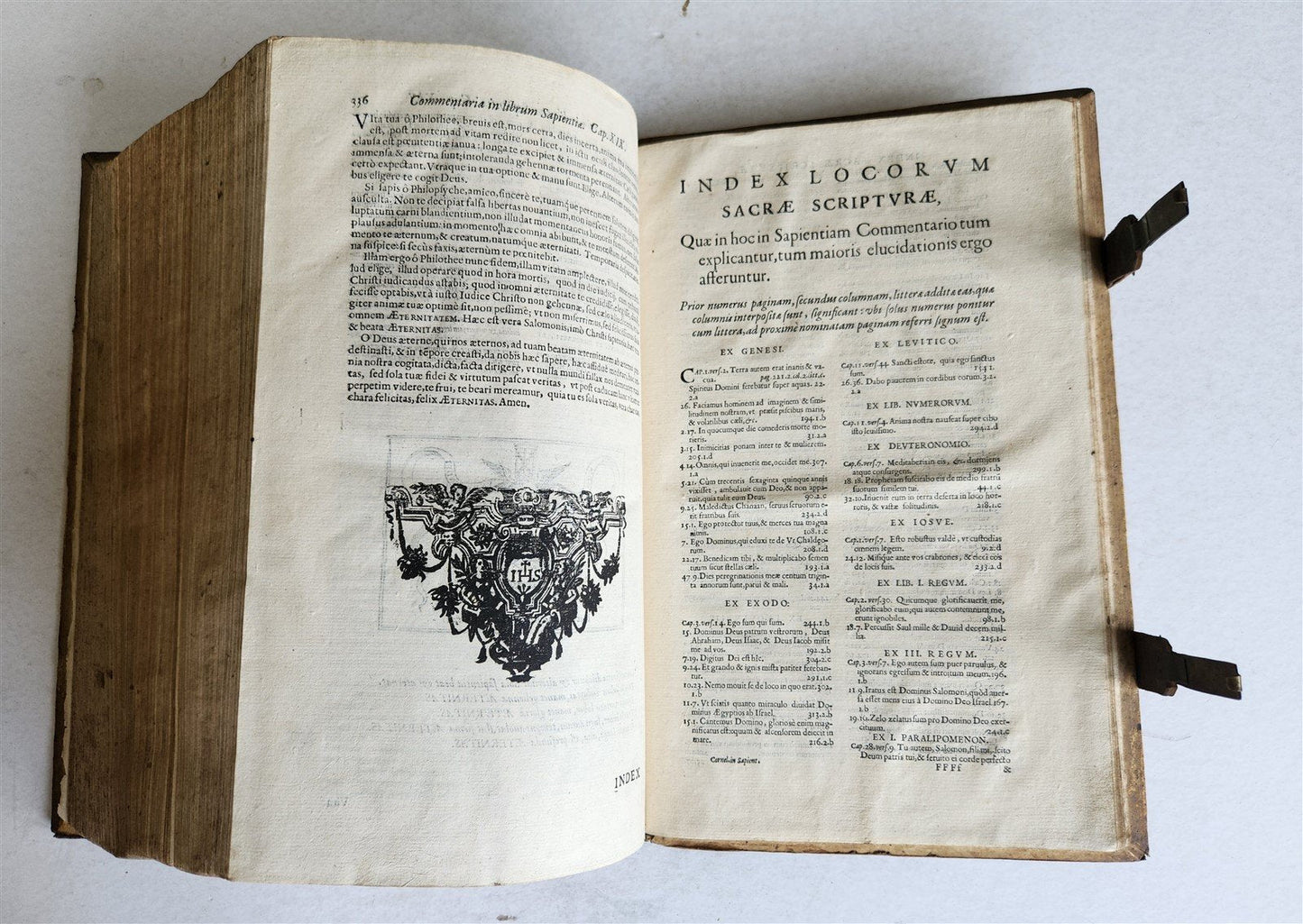 1657 Commentarii in ecclesiasten by CORNELIO LAPIDE antique PIGSKIN FOLIO