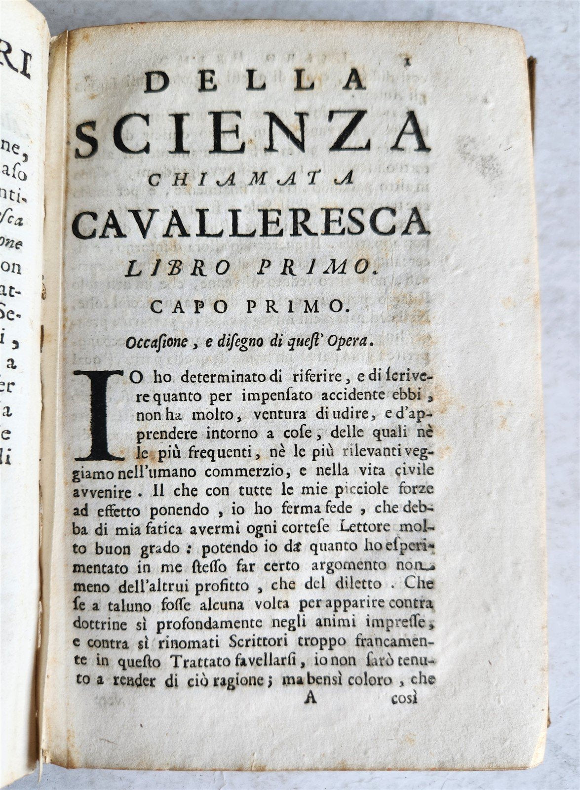 1716 CHIVALRIC SCIENCE in ITALIAN antique VELLUM scienza chiamata cavalleresca