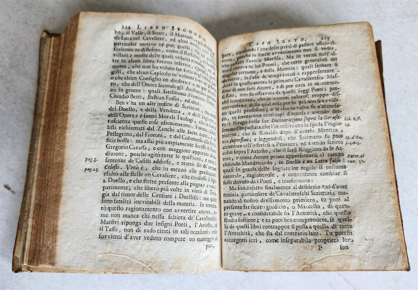 1716 CHIVALRIC SCIENCE in ITALIAN antique VELLUM scienza chiamata cavalleresca
