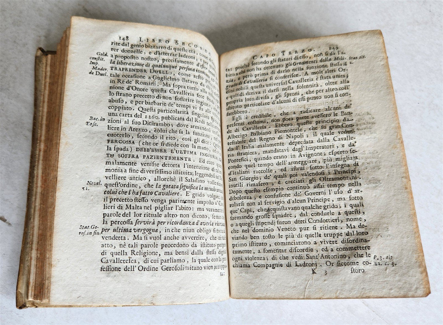 1716 CHIVALRIC SCIENCE in ITALIAN antique VELLUM scienza chiamata cavalleresca