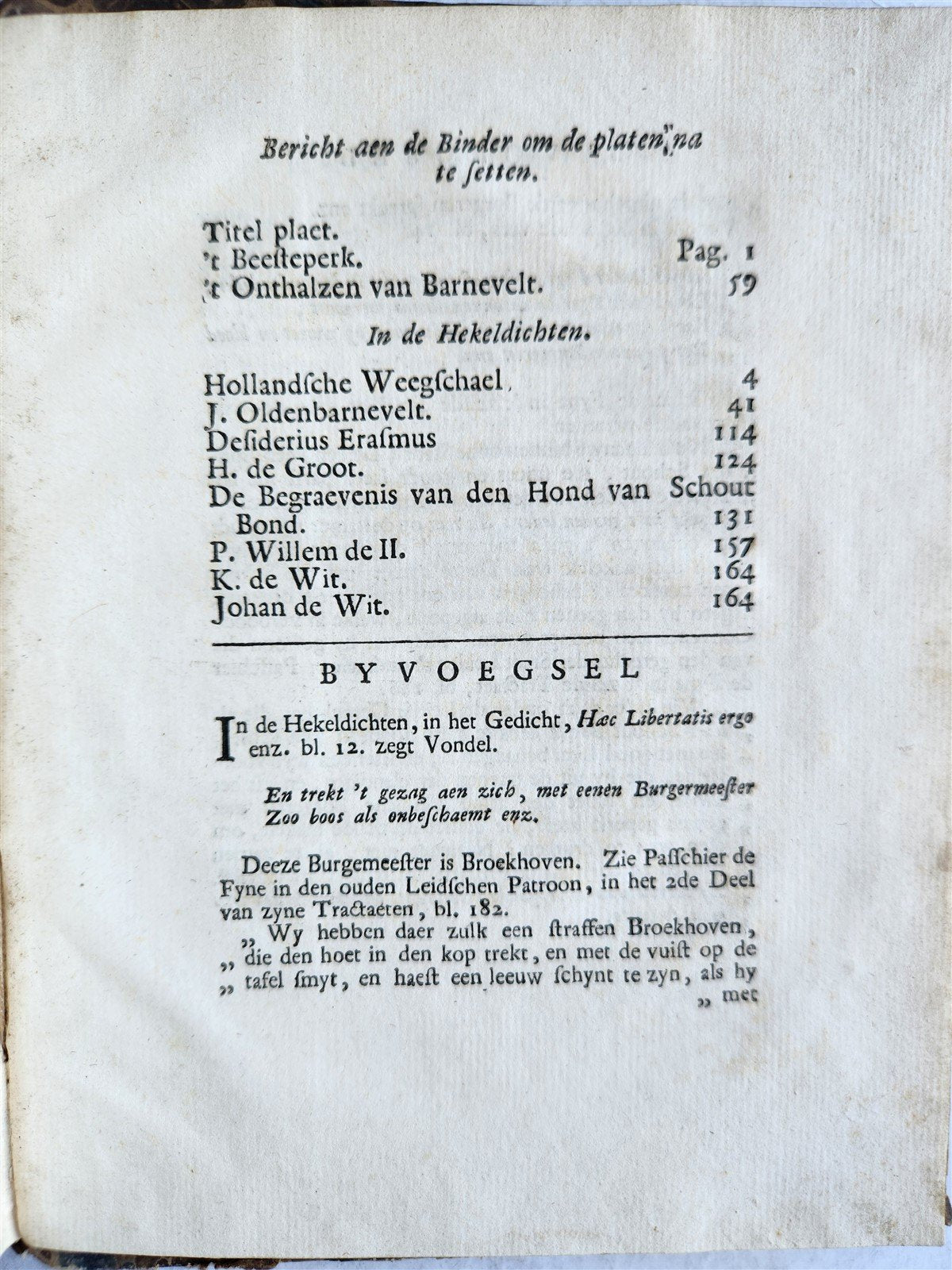 1736 POETRY in DUTCH PALAMEDES antique ILLUSTRATED