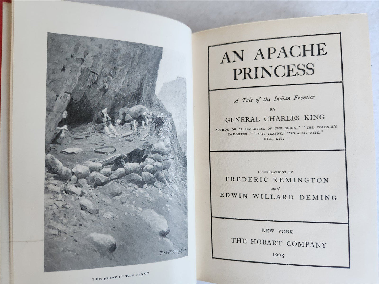 1903 AN APACHE PRINCESS by GENERAL CHARLES KING antique ILLUSTRATED