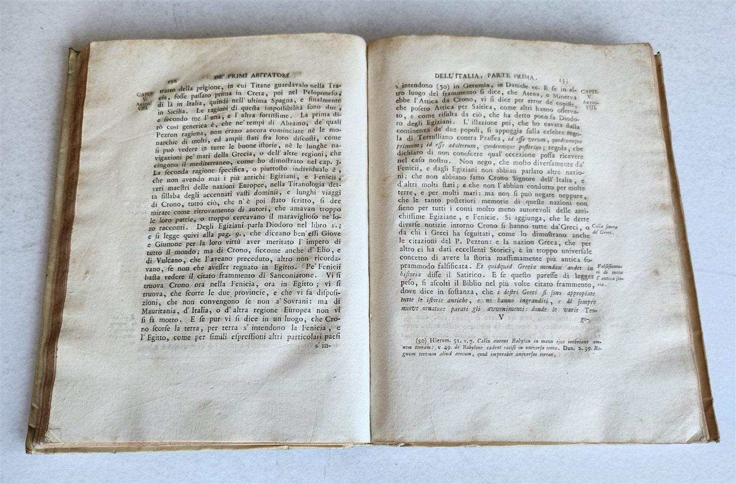 1769 FIRST INHABITANTS of ITALY by STANISLAO BARDETTI antique VELLUM BOUND