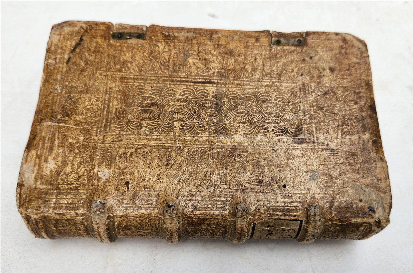 1579 JULIUS CAESAR ILLUSTRATED DE BELLO GALICO antique PIGSKIN BOUND 16th CENT.