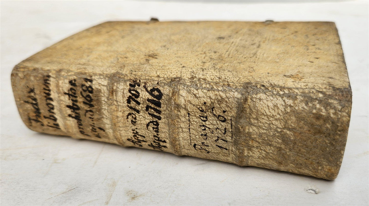 1726 INDEX of PROHIBITED BOOKS PRAGUE antique PIGSKIN BINDING Index librorum