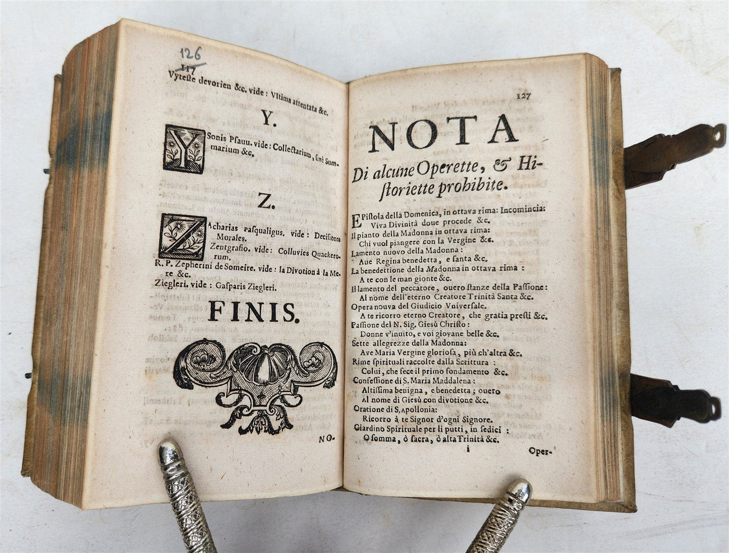 1726 INDEX of PROHIBITED BOOKS PRAGUE antique PIGSKIN BINDING Index librorum