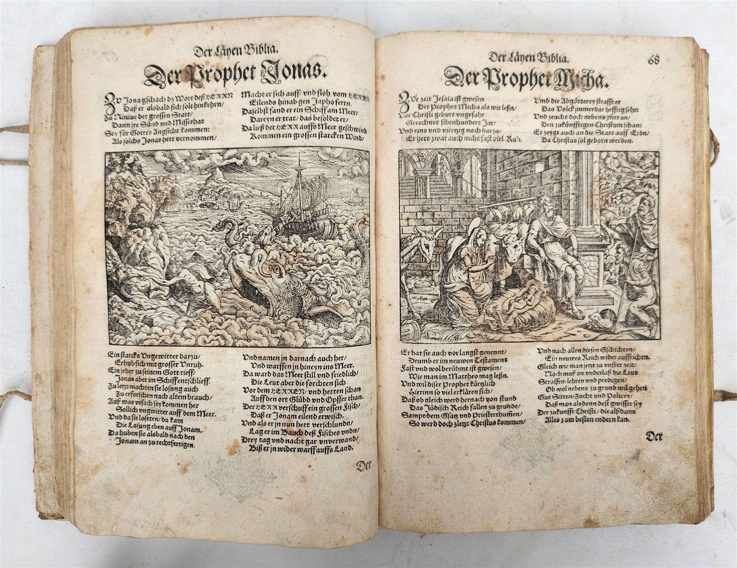 1569 PICTURE BIBLE antique ILLUSTRATED LAYMANS BIBLIA J. Amman Solis Bocksberger