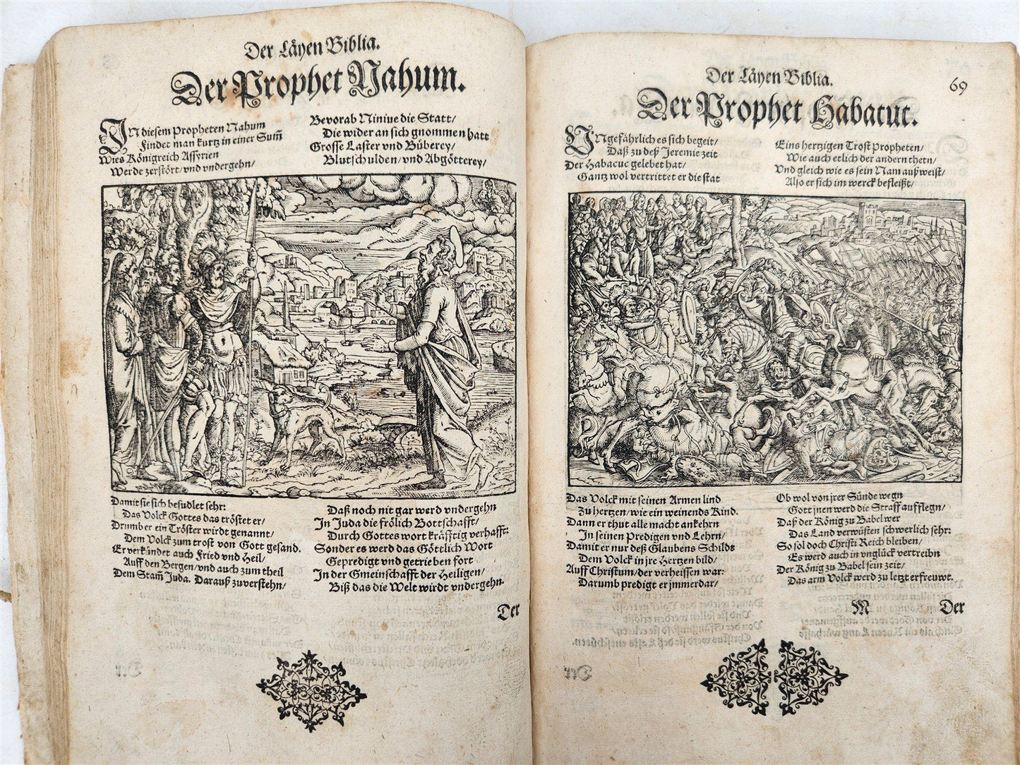 1569 PICTURE BIBLE antique ILLUSTRATED LAYMANS BIBLIA J. Amman Solis Bocksberger