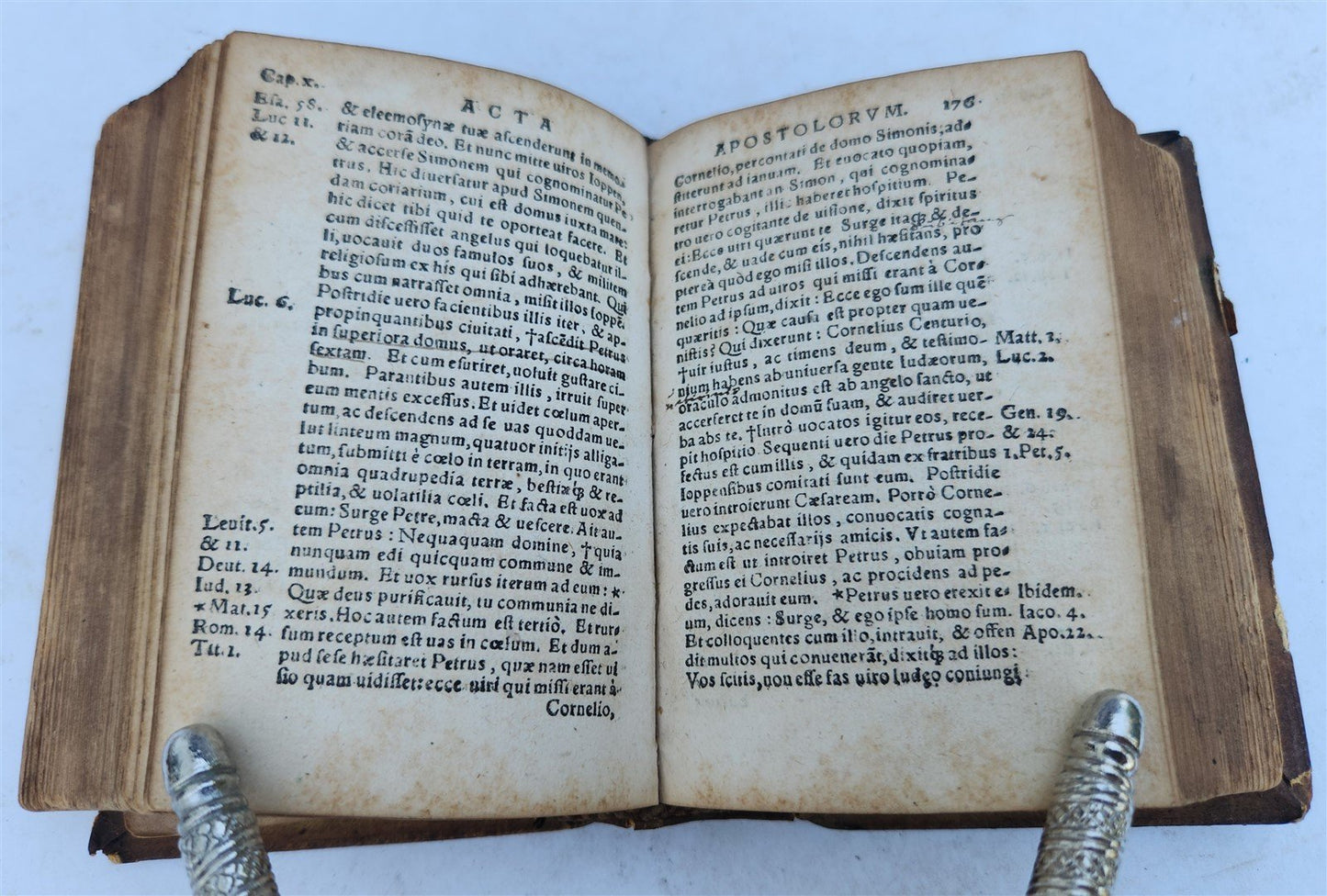 1550 BIBLE in LATIN by ERASMUS antique RARE ZURICH pocket size NEW TESTAMENT