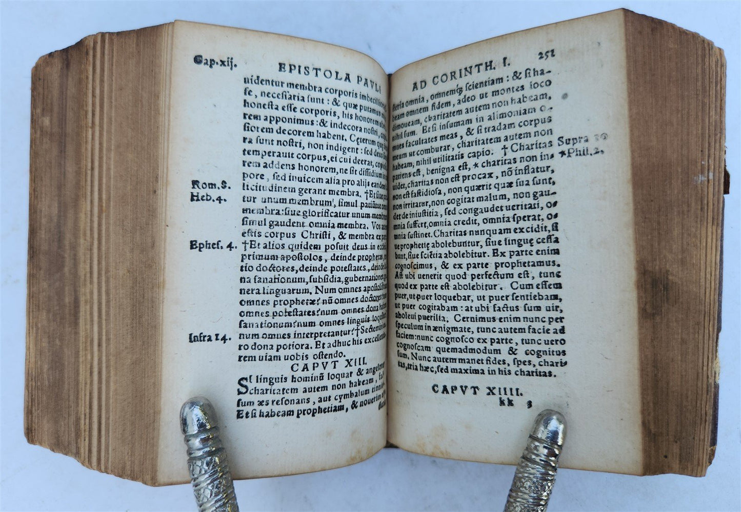 1550 BIBLE in LATIN by ERASMUS antique RARE ZURICH pocket size NEW TESTAMENT