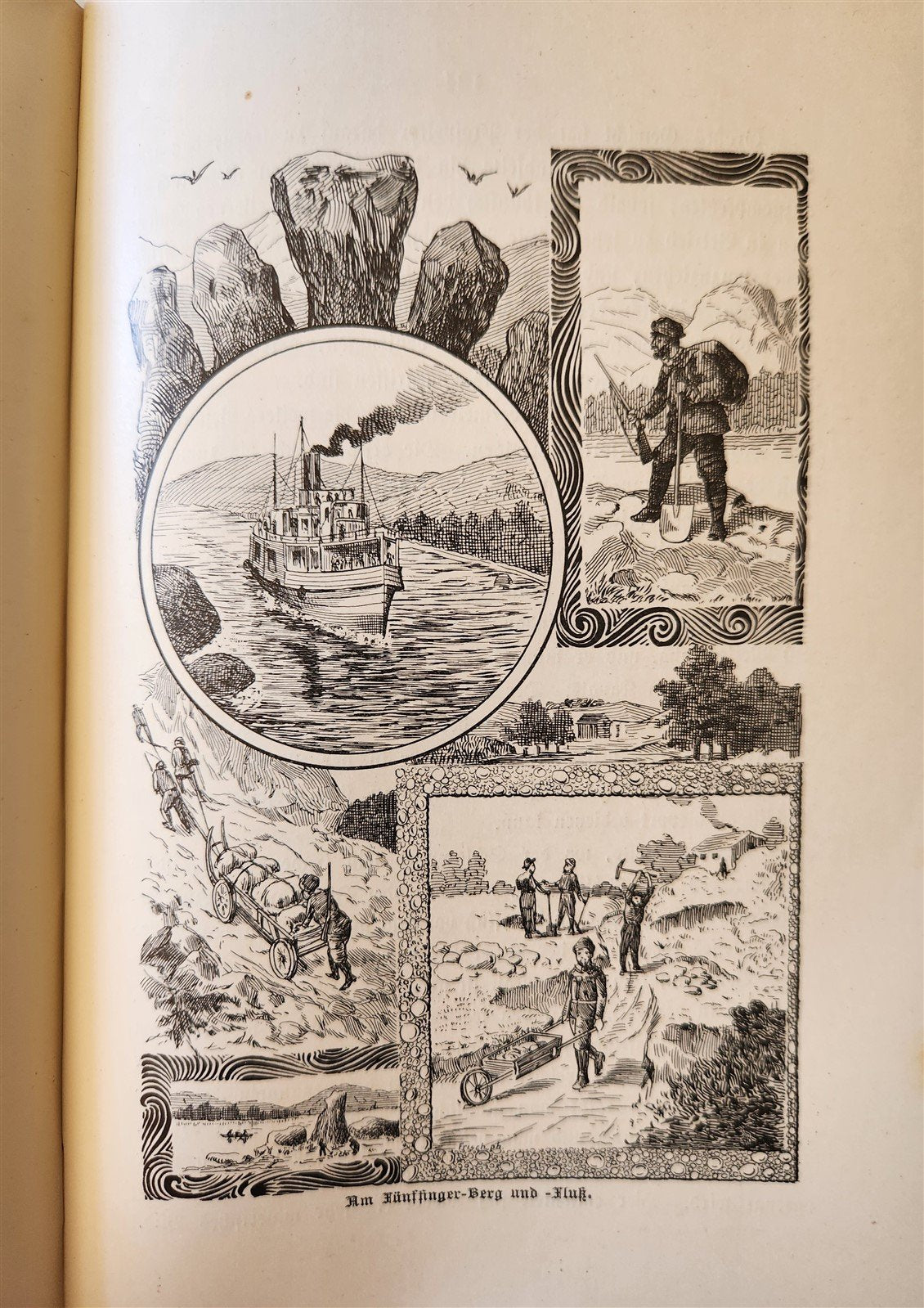 1897 Auf nach ALASKA by J. Moller antique ILLUSTRATED in GERMAN