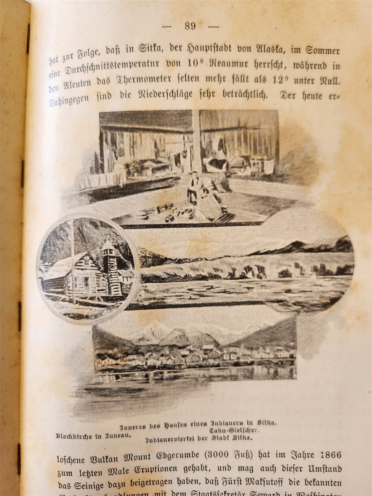 1897 Auf nach ALASKA by J. Moller antique ILLUSTRATED in GERMAN
