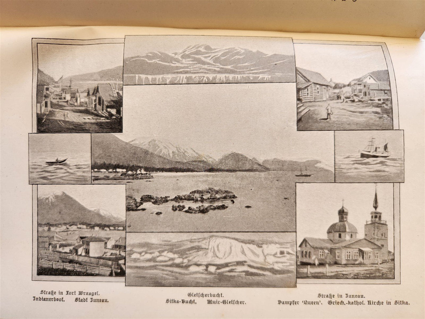 1897 Auf nach ALASKA by J. Moller antique ILLUSTRATED in GERMAN