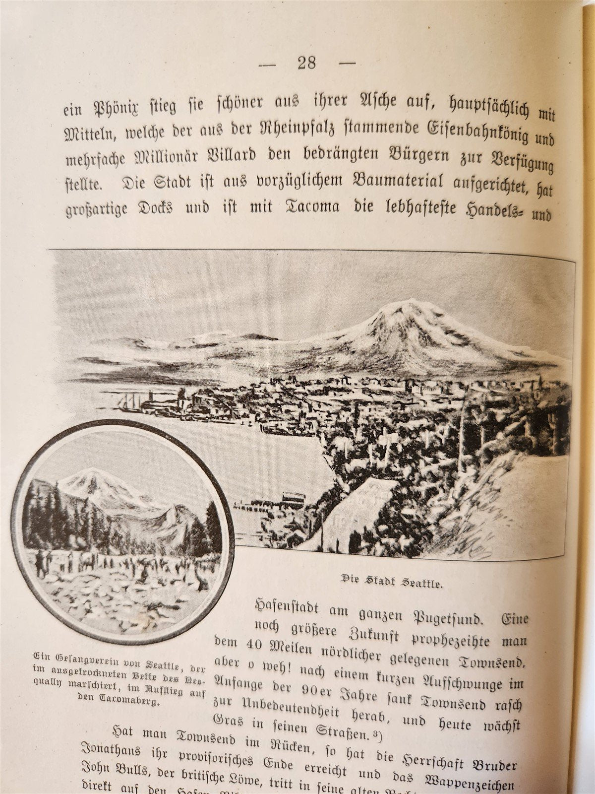 1897 Auf nach ALASKA by J. Moller antique ILLUSTRATED in GERMAN