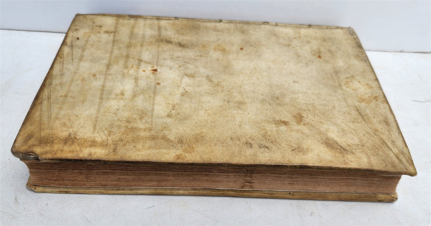 1712 METEOROLOGIA illustrated w/ 83 ENGRAVINGS antique in GERMAN VELLUM FOLIO