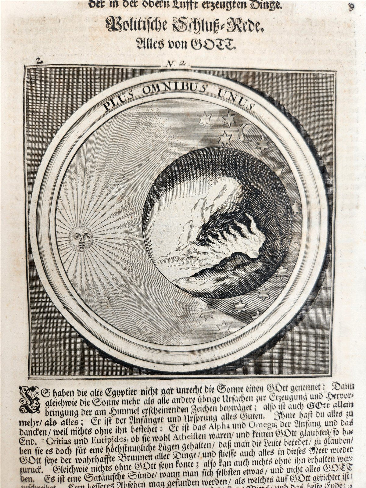 1712 METEOROLOGIA illustrated w/ 83 ENGRAVINGS antique in GERMAN VELLUM FOLIO