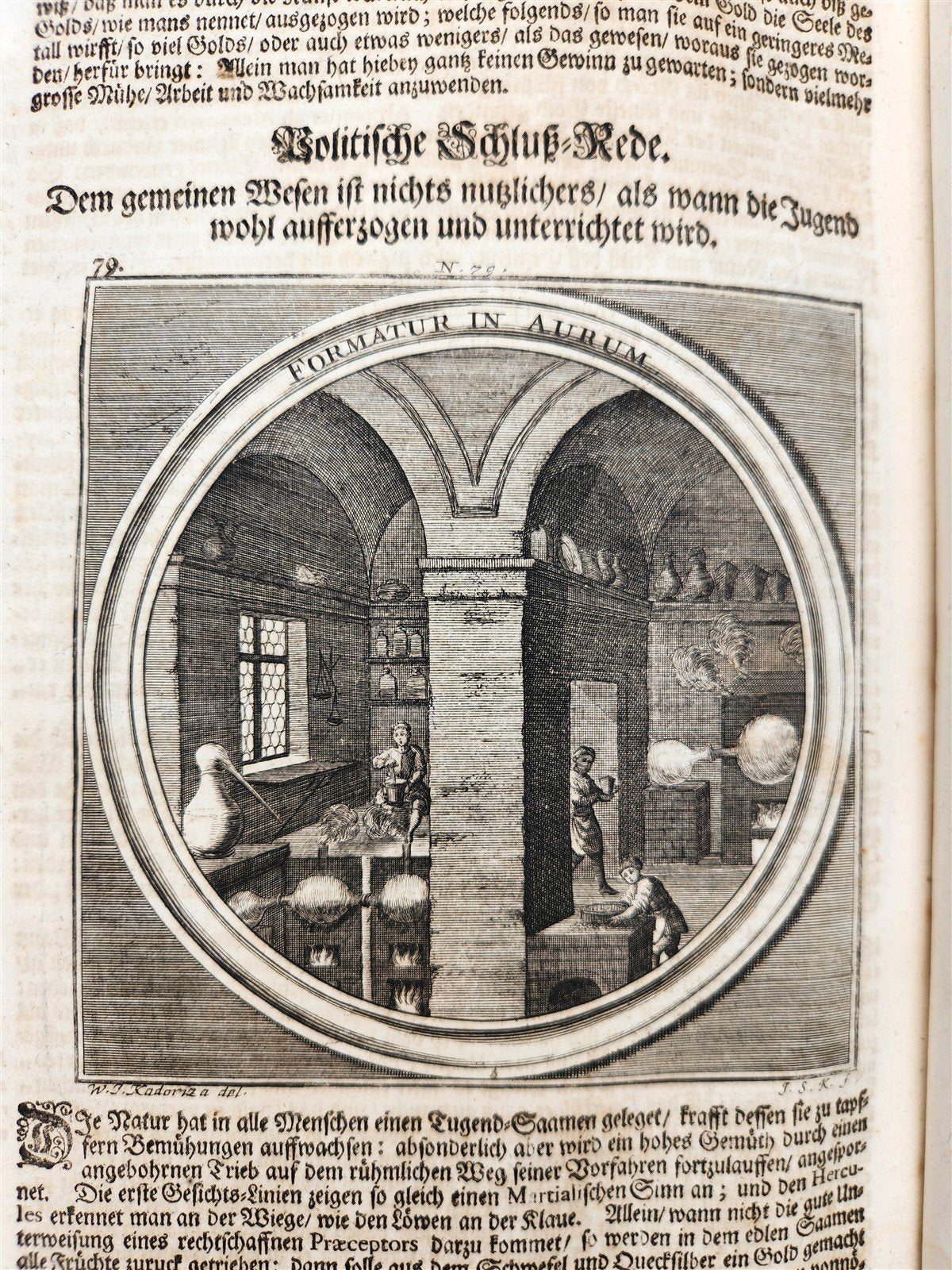 1712 METEOROLOGIA illustrated w/ 83 ENGRAVINGS antique in GERMAN VELLUM FOLIO