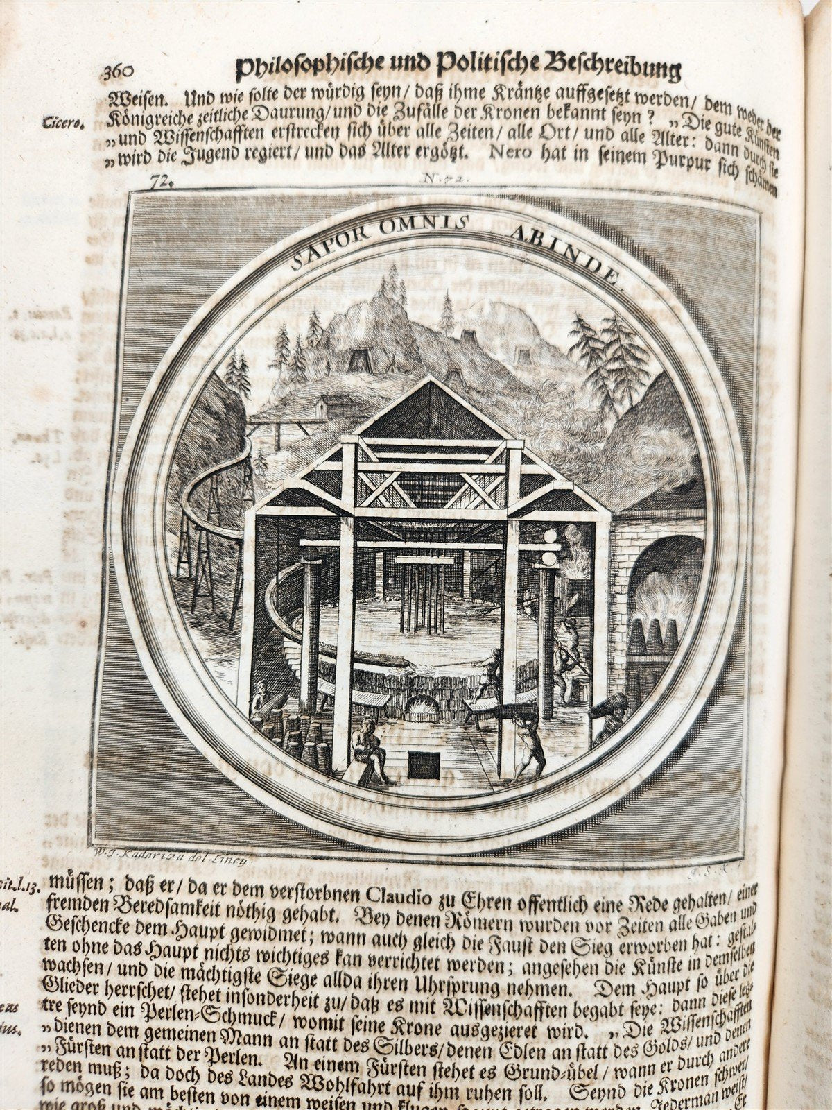 1712 METEOROLOGIA illustrated w/ 83 ENGRAVINGS antique in GERMAN VELLUM FOLIO