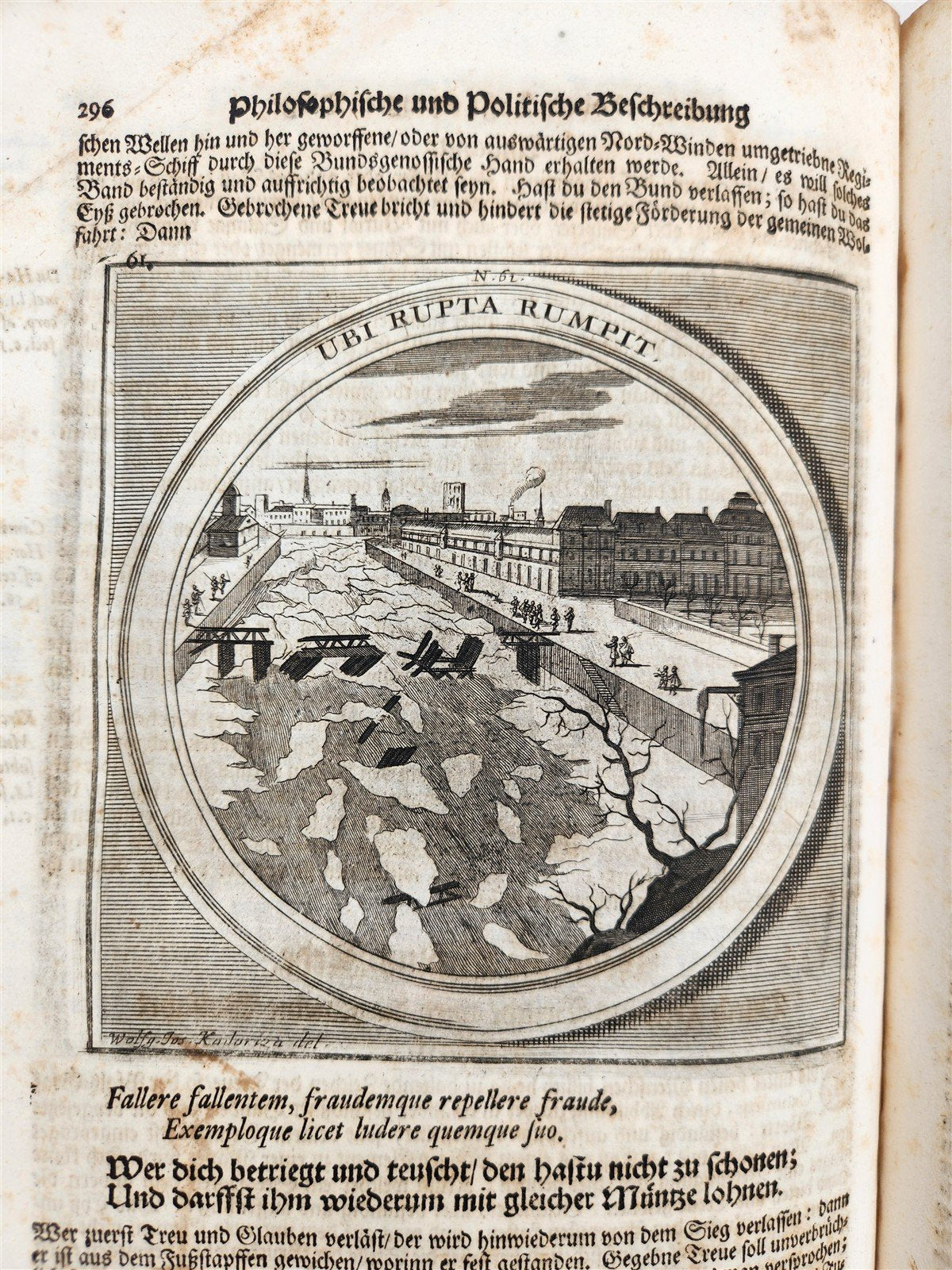 1712 METEOROLOGIA illustrated w/ 83 ENGRAVINGS antique in GERMAN VELLUM FOLIO