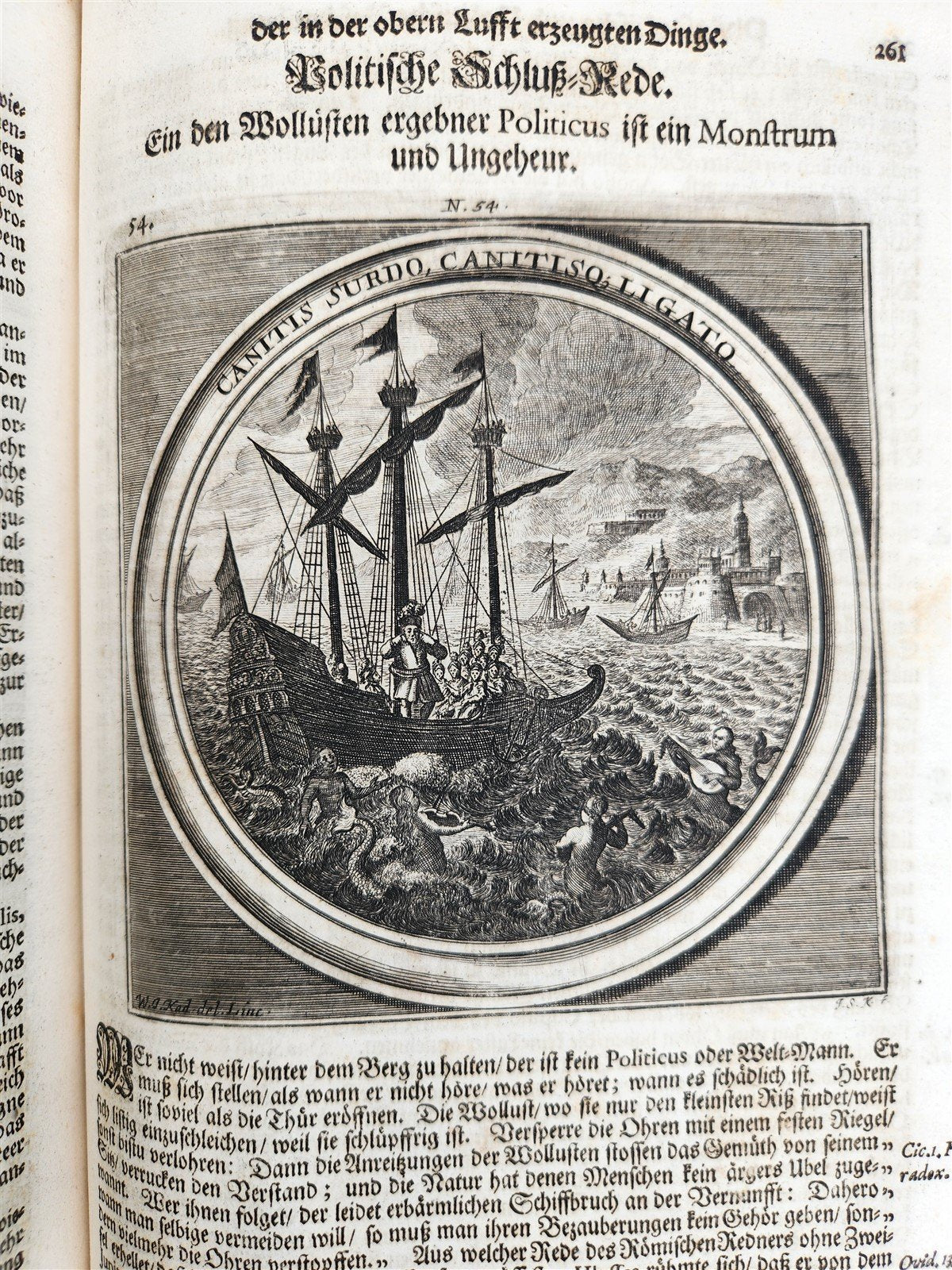 1712 METEOROLOGIA illustrated w/ 83 ENGRAVINGS antique in GERMAN VELLUM FOLIO