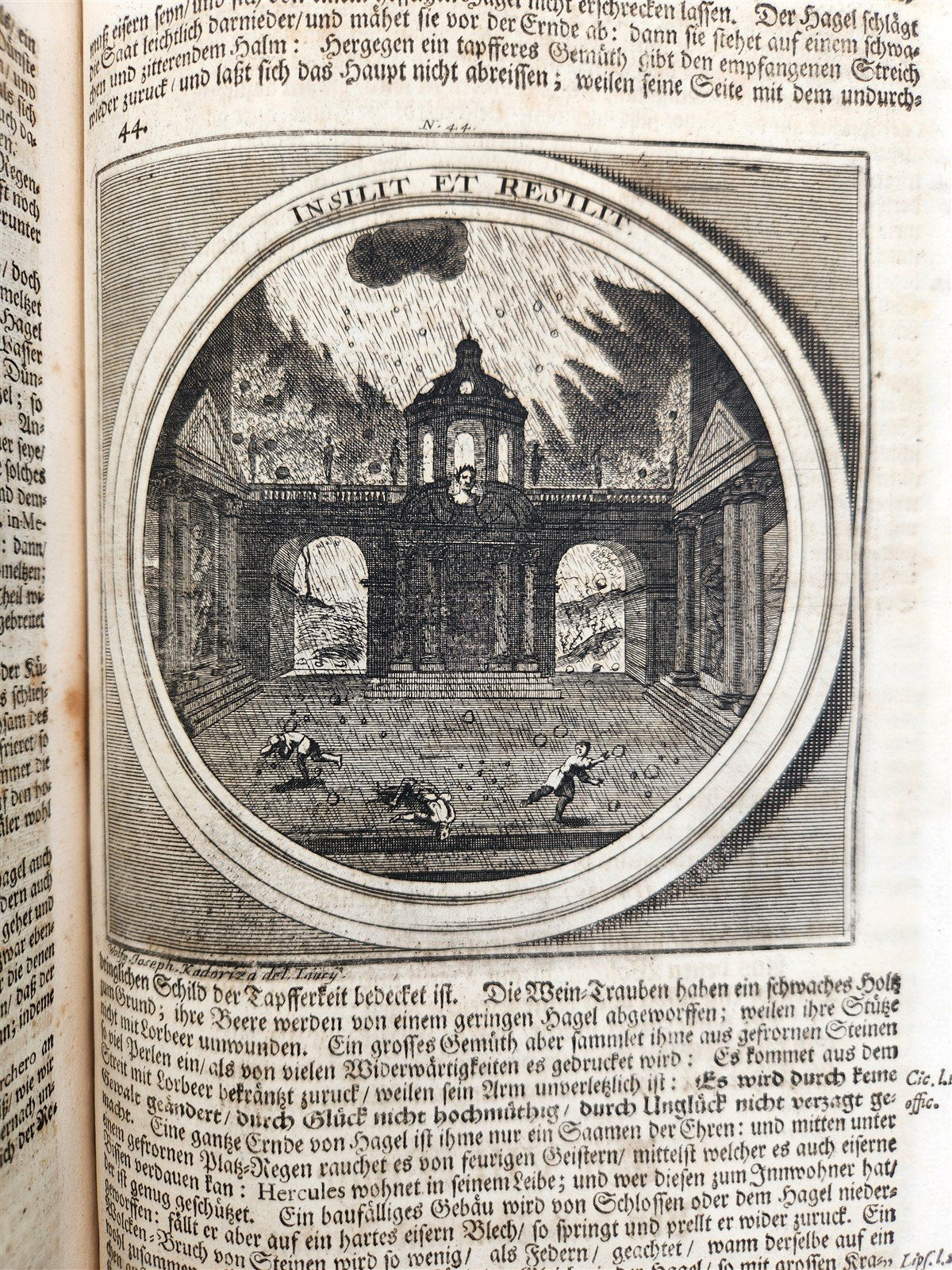 1712 METEOROLOGIA illustrated w/ 83 ENGRAVINGS antique in GERMAN VELLUM FOLIO