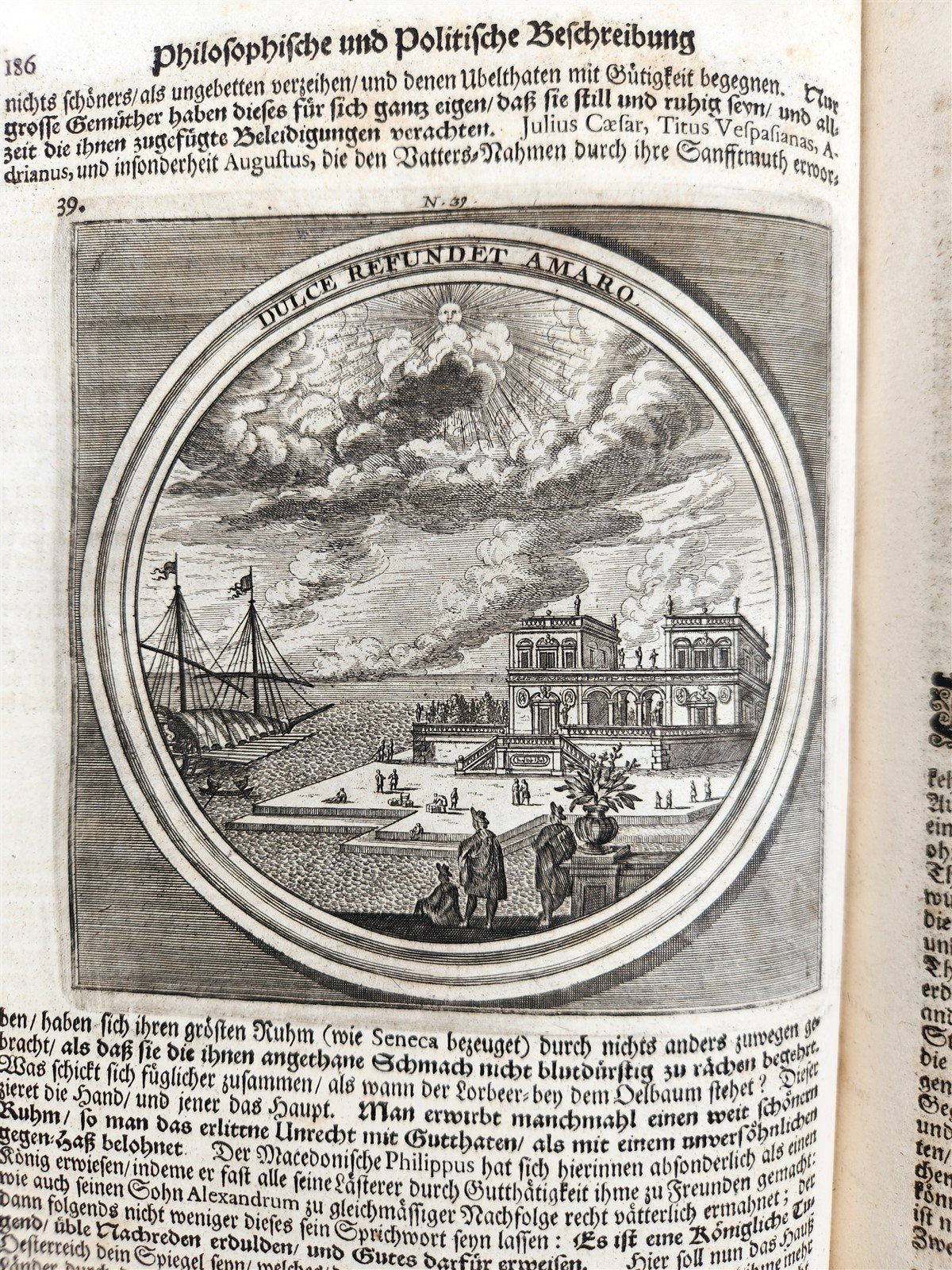 1712 METEOROLOGIA illustrated w/ 83 ENGRAVINGS antique in GERMAN VELLUM FOLIO