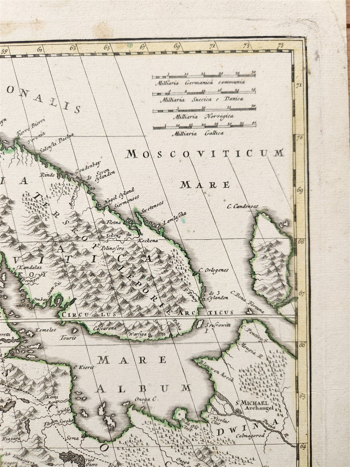 1750 antique MAP SCANDINAVIA SWEDEN DENMARK NORWAY LATVIA FINLAND JOHANN HOMANN