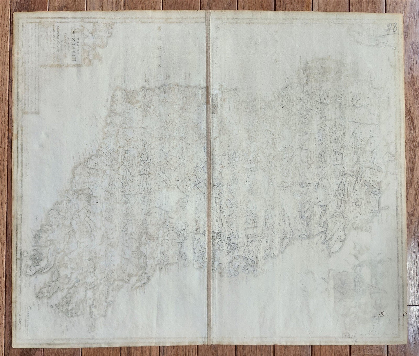 1682 antique MAP of IRELAND FREDERICK DE WIT antique AUTHENTIC REGNUM HIBERNIA